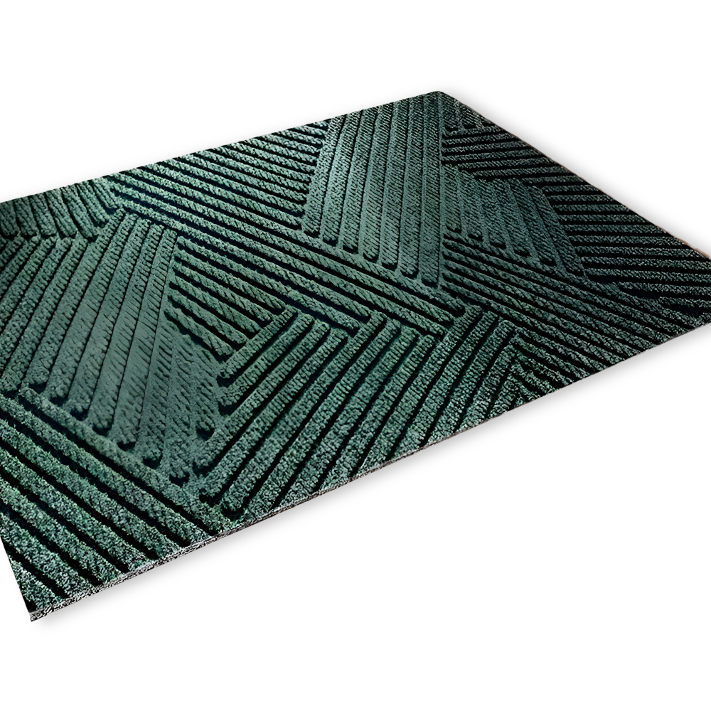 Tapis de sol avec motif géométrique et dessous antidérapant pour intérieur