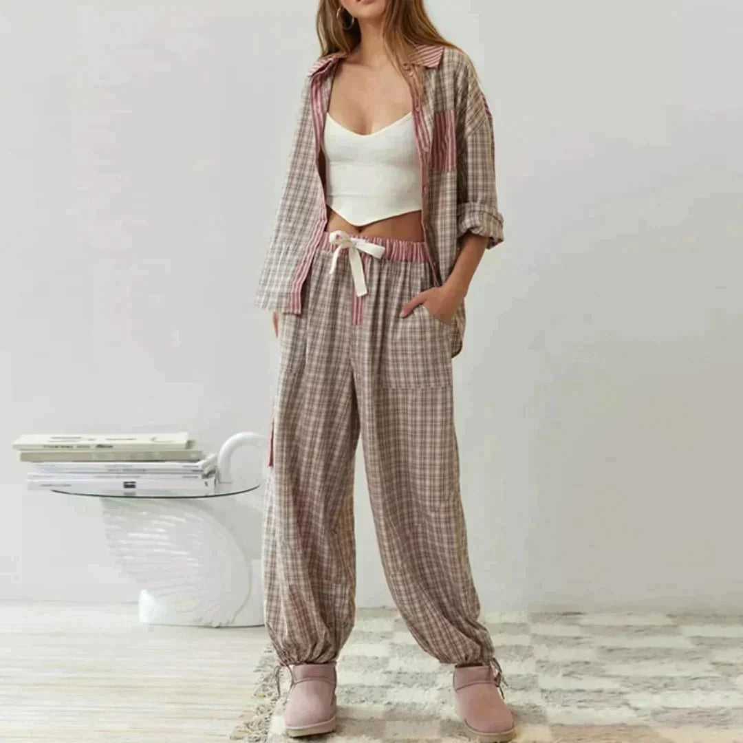 Olivia™ – Ensemble pyjama deux pièces pour des nuits douillettes [50 % de réduction]