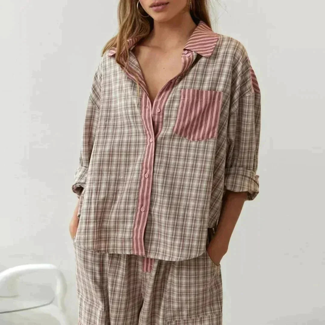 Olivia™ – Ensemble pyjama deux pièces pour des nuits douillettes [50 % de réduction]