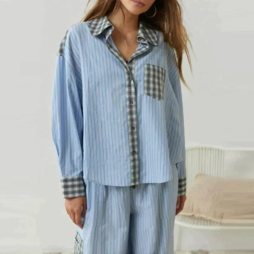 Olivia™ – Ensemble pyjama deux pièces pour des nuits douillettes [50 % de réduction]