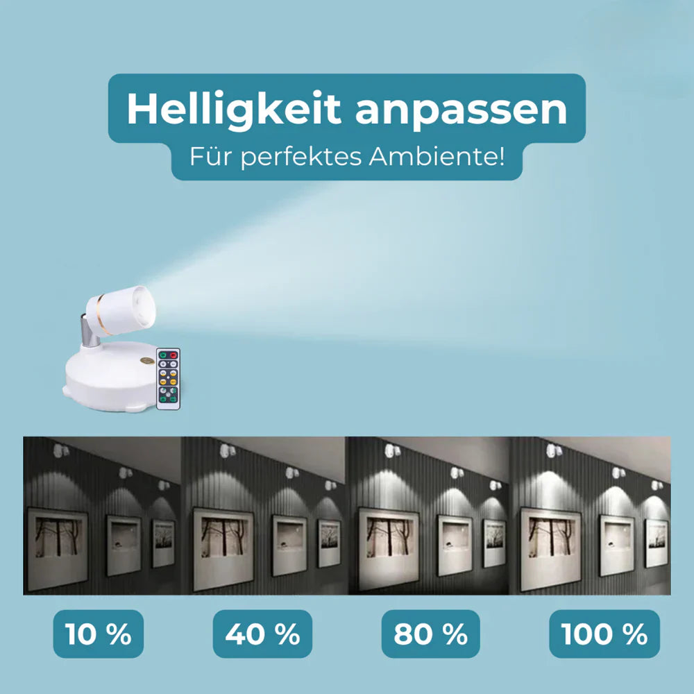 Éclairage LED Sans Fil avec Télécommande et Minuterie – Lampe Autocollante