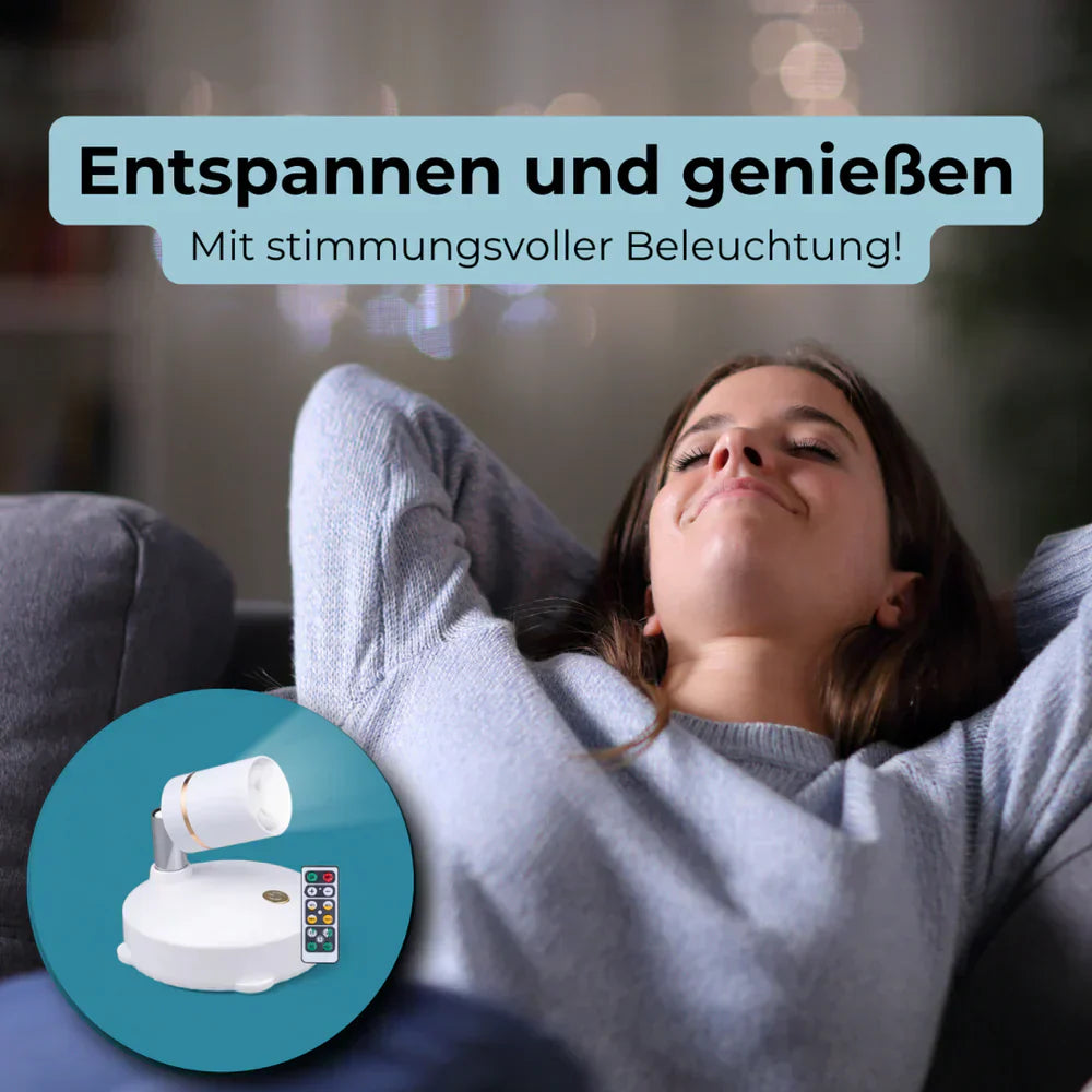 Éclairage LED Sans Fil avec Télécommande et Minuterie – Lampe Autocollante
