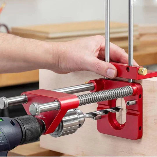 Guide de perçage précis en acier allié pour bois et béton