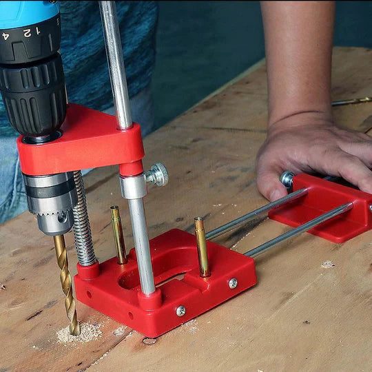 Guide de perçage précis en acier allié pour bois et béton