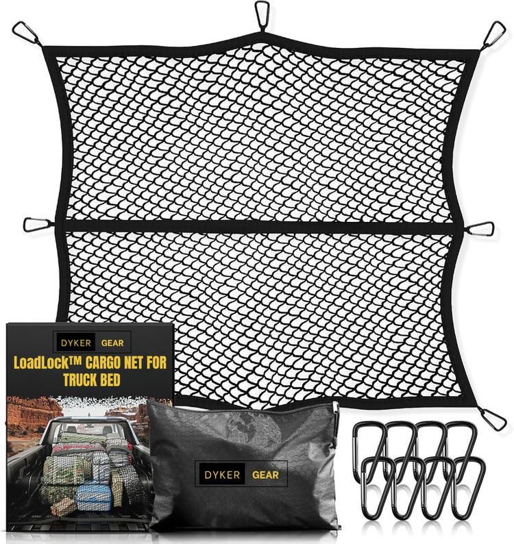 Filet de Sécurisation de Chargement Élastique avec Crochets pour Camion et