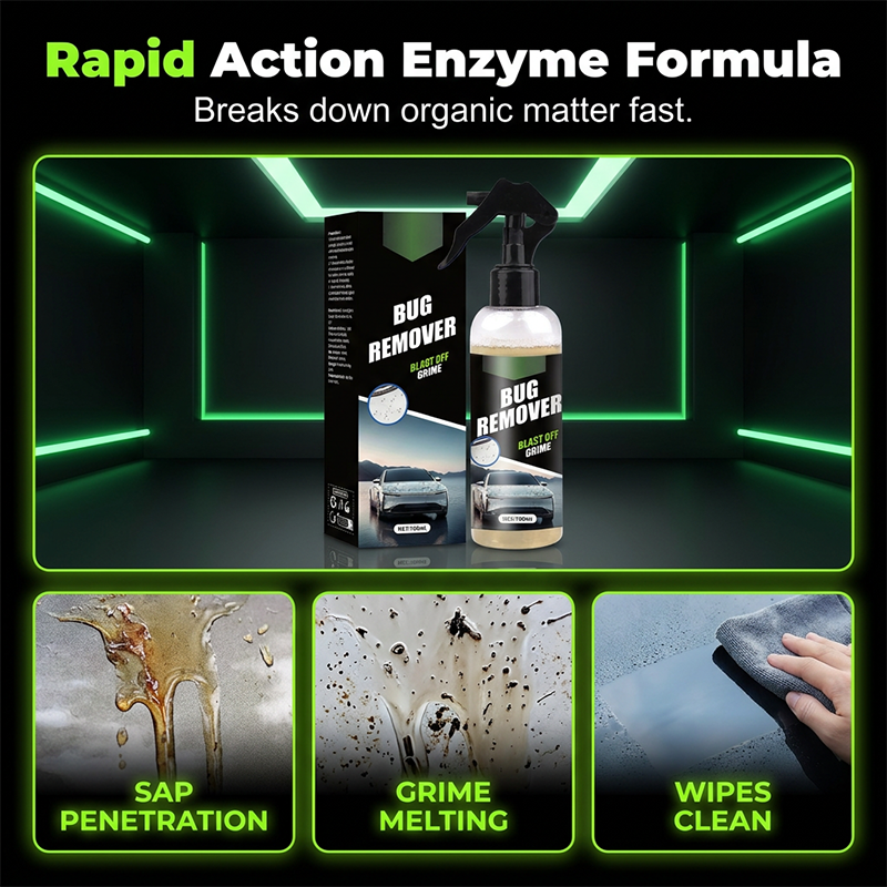 Nettoyant Insectes & Salissures Véhicule – Formule Enzymatique pH Neutre 100 ml