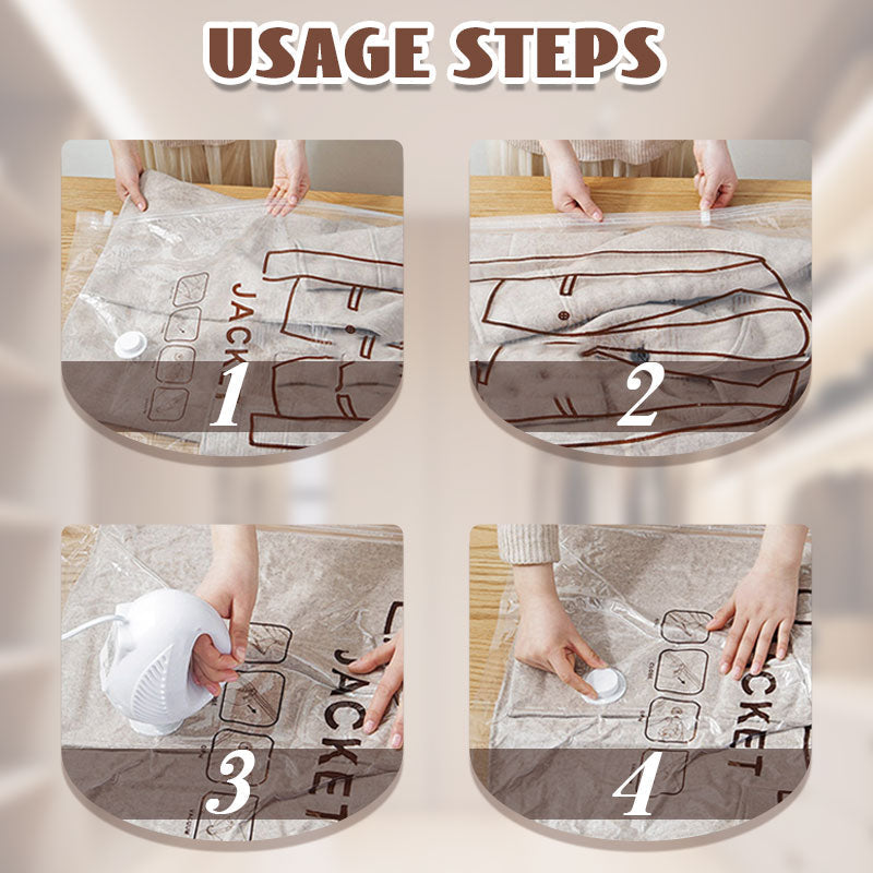 Sac Sous Vide pour Vêtements – Rangement Gain de Place et Protection
