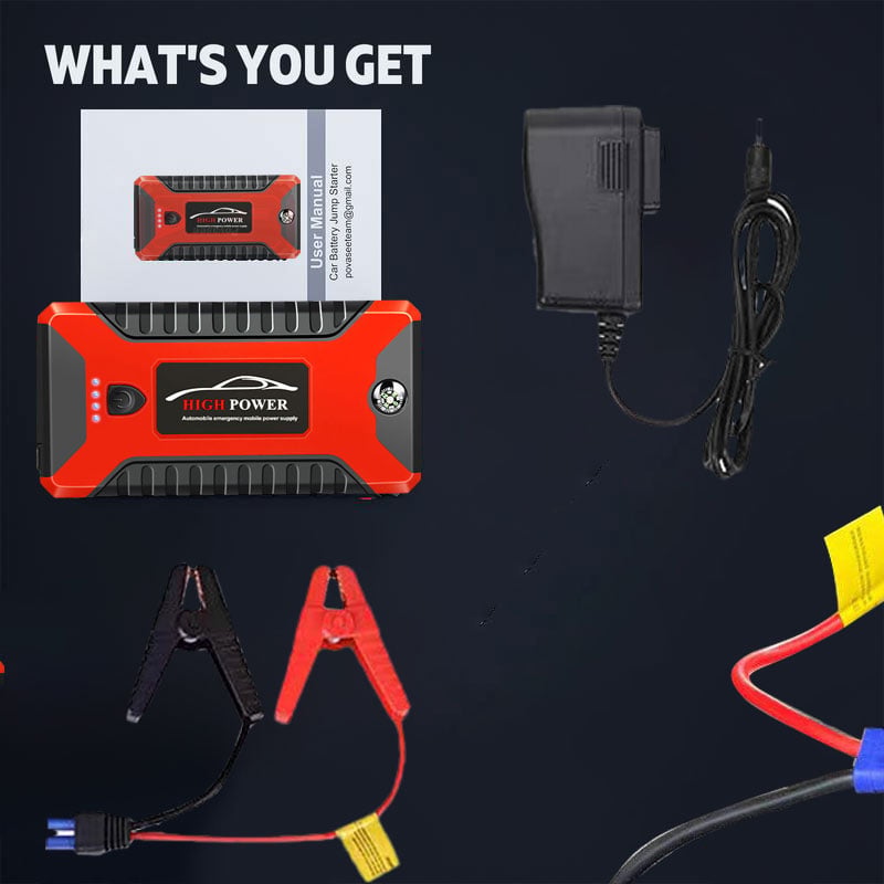 Booster de Démarrage Portable 300A – Batterie 6000 mAh pour Voiture 12V
