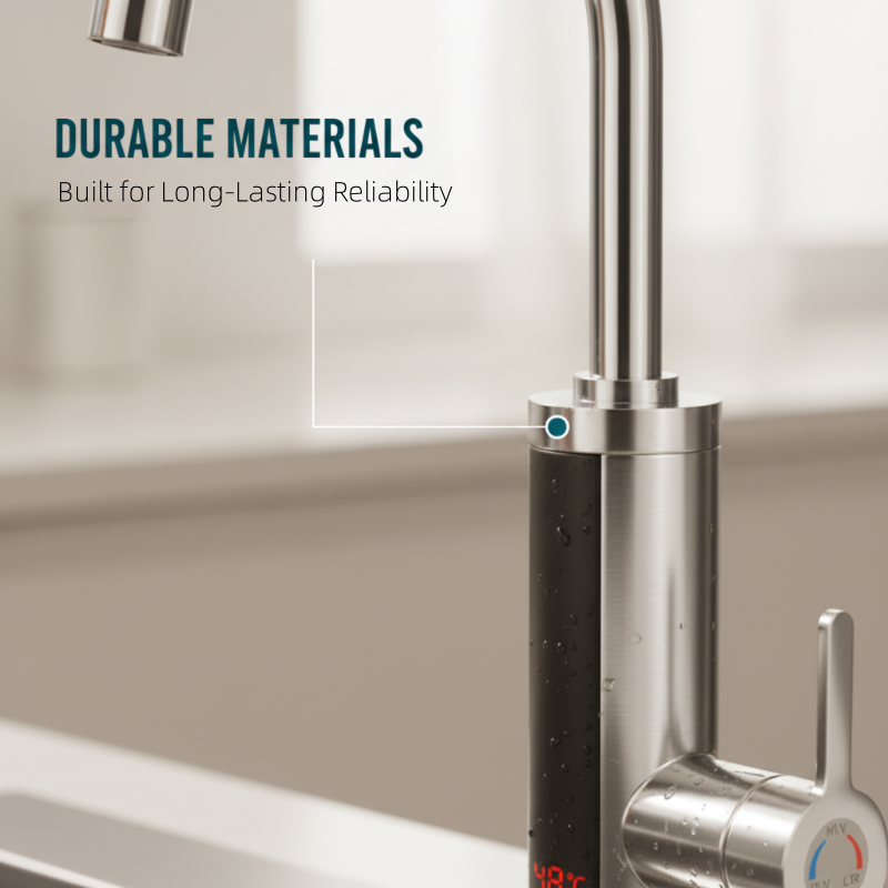 Robinet de cuisine avec eau chaude instantanée et affichage LED de la température