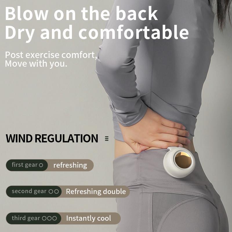 Mini Ventilateur Clip Sans Pales à Porter Sous les Vêtements – 23h d'Autonomie