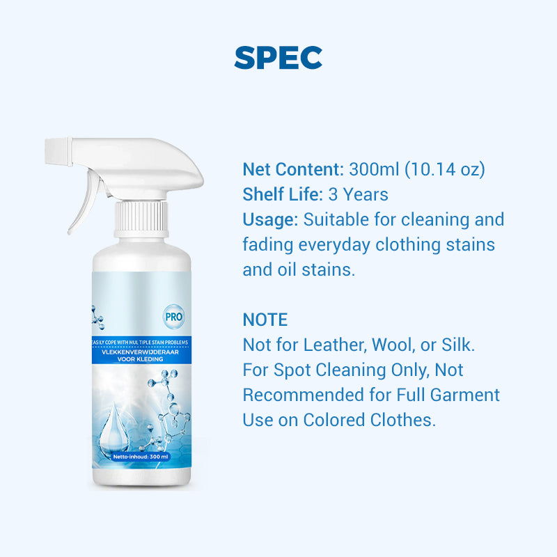 Spray Prétraitement Lessive Non-Ionique – Détachant Textile Polyvalent