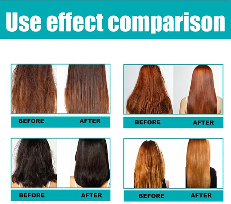 Crème Lissante Capillaire à la Kératine pour Cheveux Lisses et Brillants