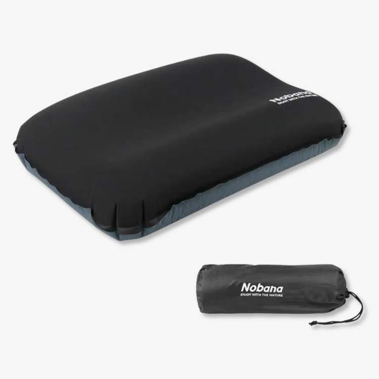Coussin de voyage gonflable ergonomique avec support cervical en mousse 3D