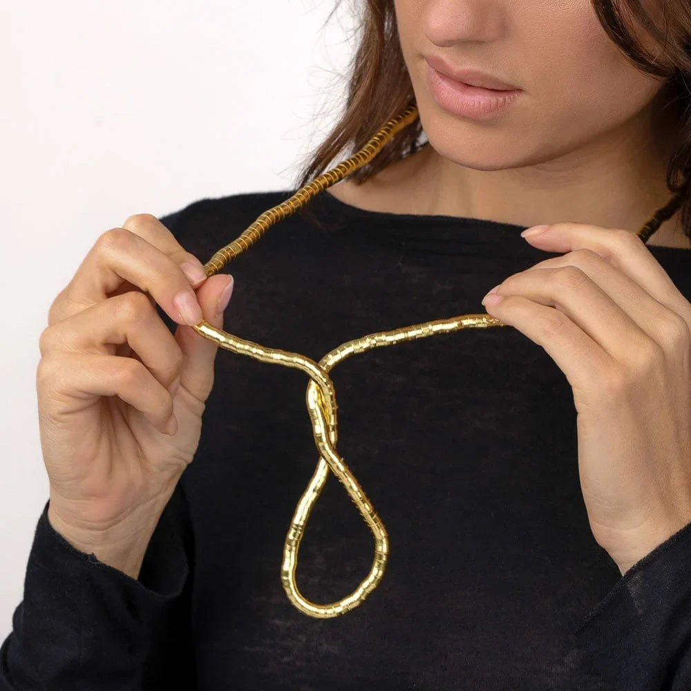 Chaîne Serpent Flexible et Choker Modulable – Bijou Tendance Femme