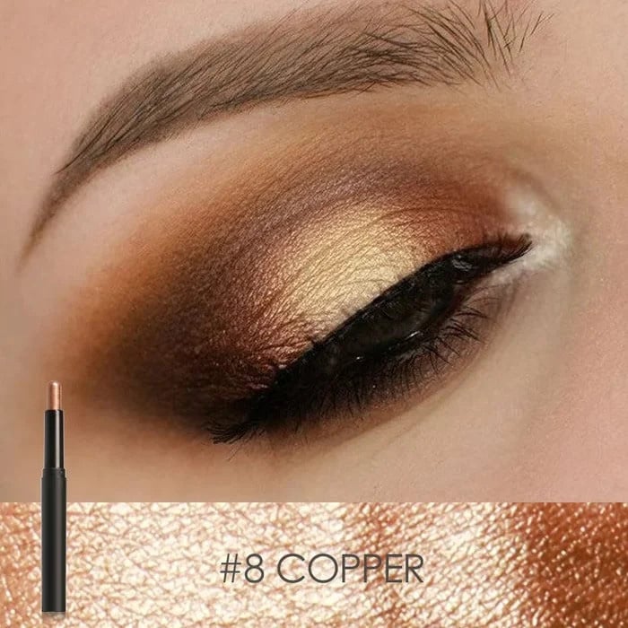 Crayon Fard à Paupières et Eye-liner 2-en-1 Résistant à l'Eau