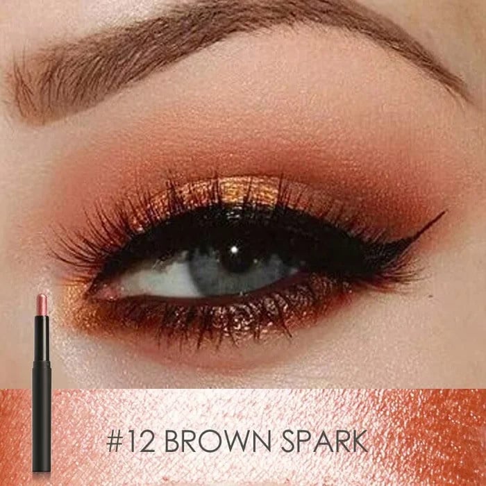 Crayon Fard à Paupières et Eye-liner 2-en-1 Résistant à l'Eau