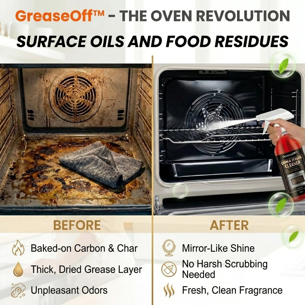 Nettoyant Dégraissant Puissant pour Four et Cuisine – Spray Action Rapide
