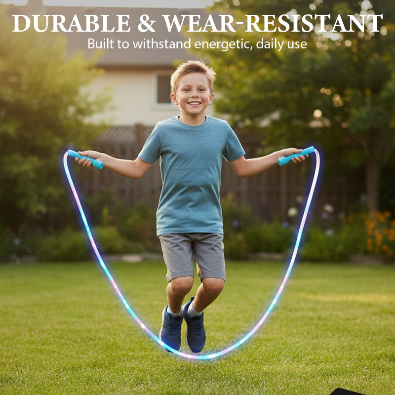 Corde à Sauter LED pour Enfants – Lumineuse, Réglable et Antidérapante