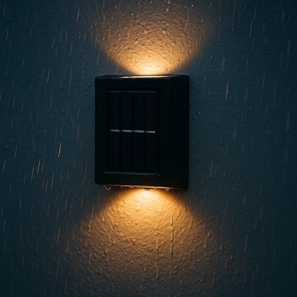 Appliques Solaires LED Extérieures Blanc Chaud IP65 Sans Fil