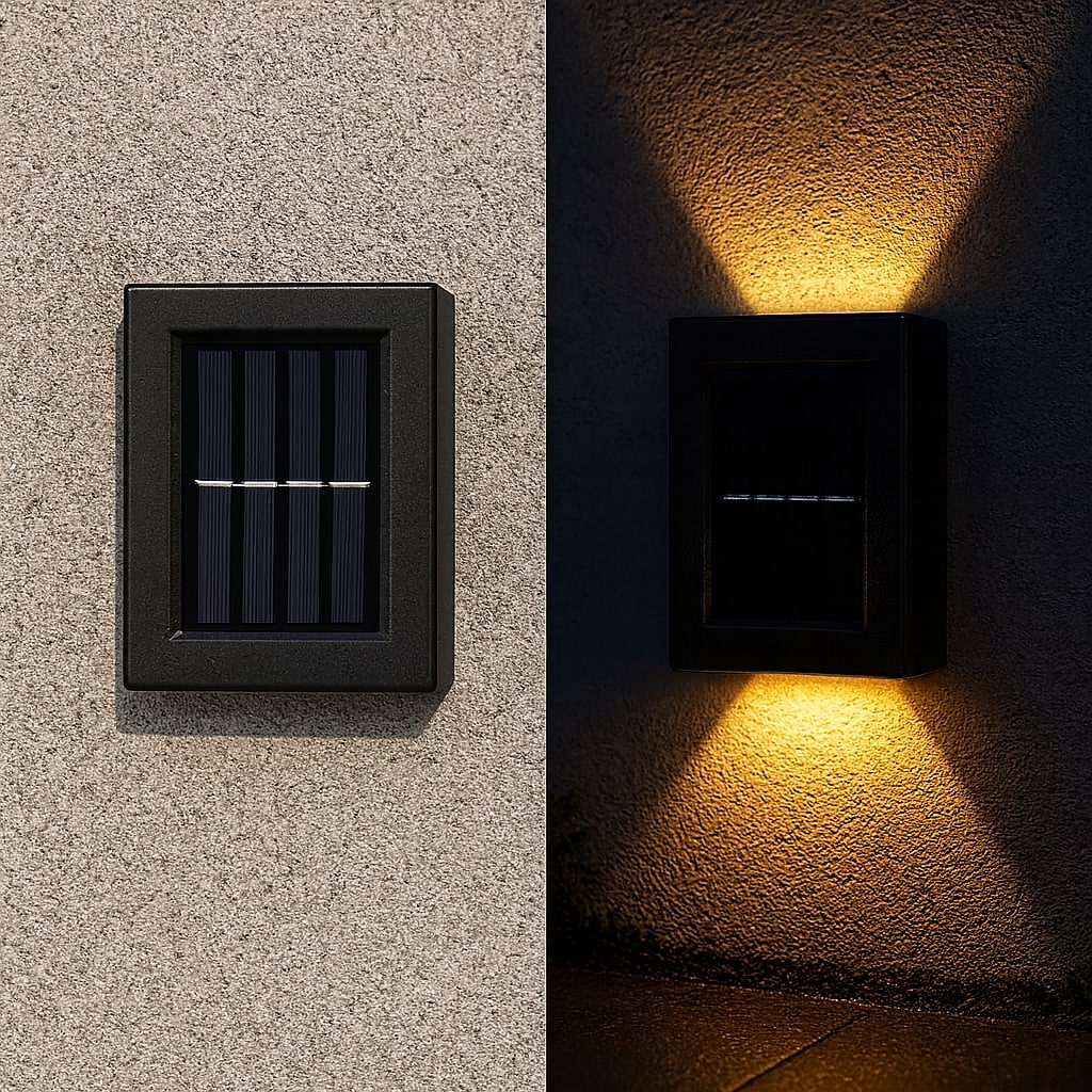 Appliques Solaires LED Extérieures Blanc Chaud IP65 Sans Fil