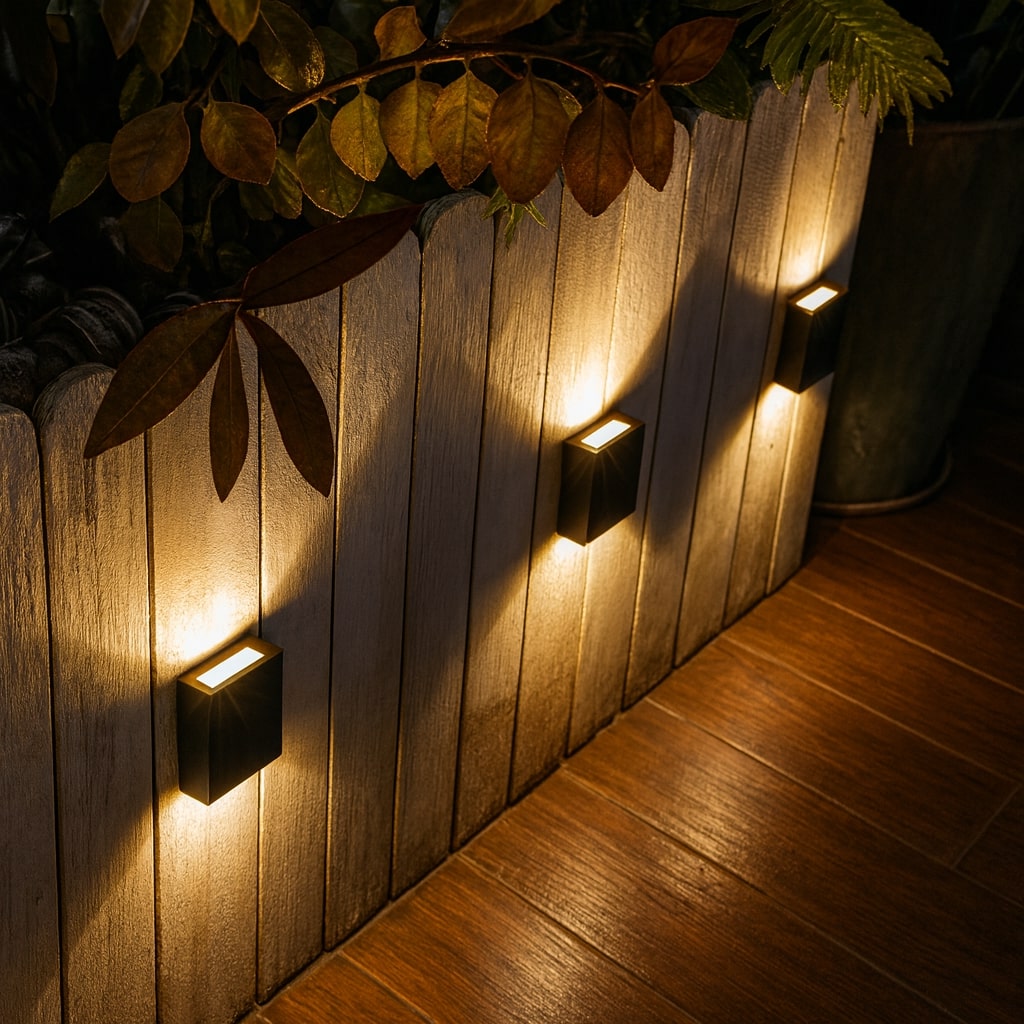 Appliques Solaires LED Extérieures Blanc Chaud IP65 Sans Fil