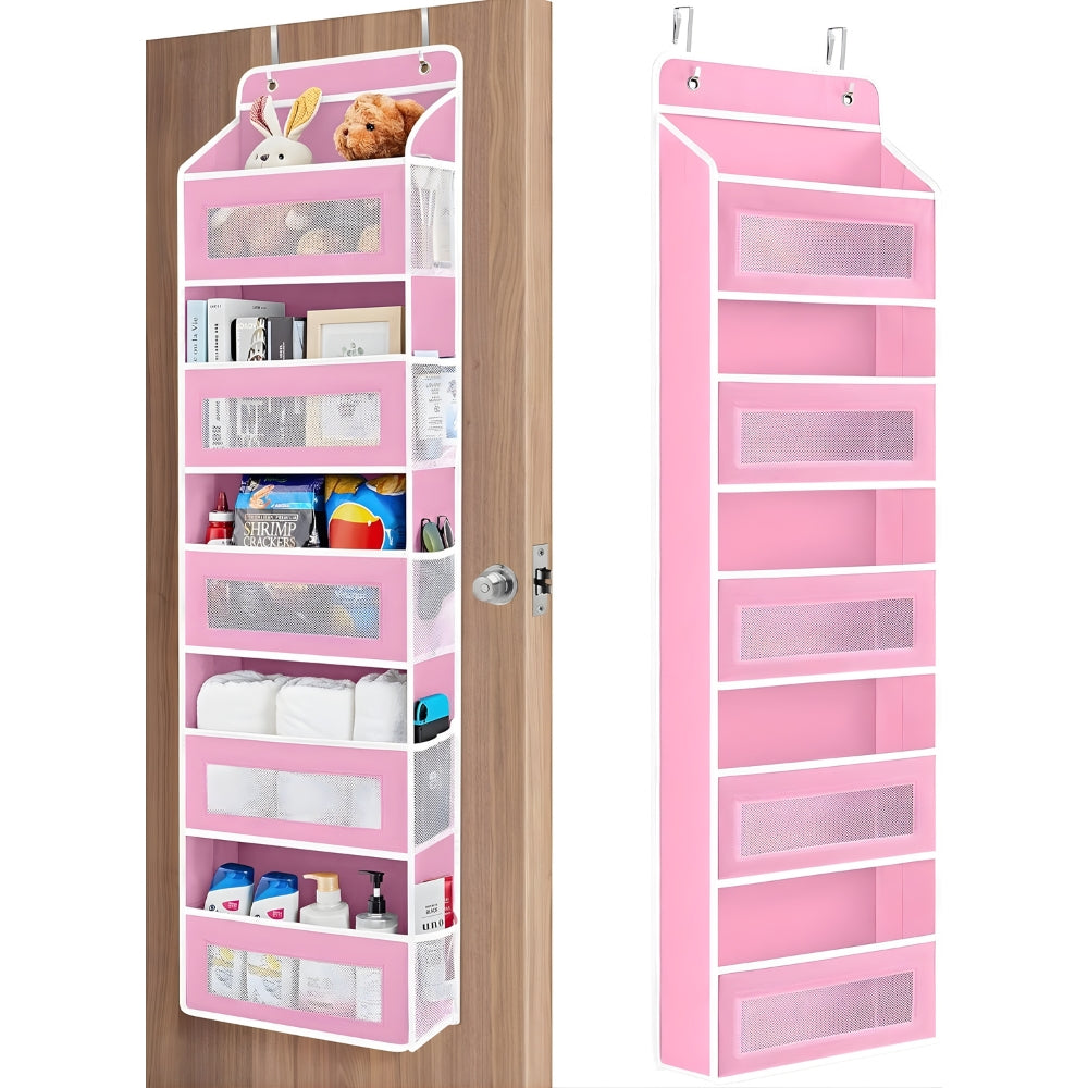 Organiseur de Porte Suspendu sans Perçage – Rangement Mural en Tissu