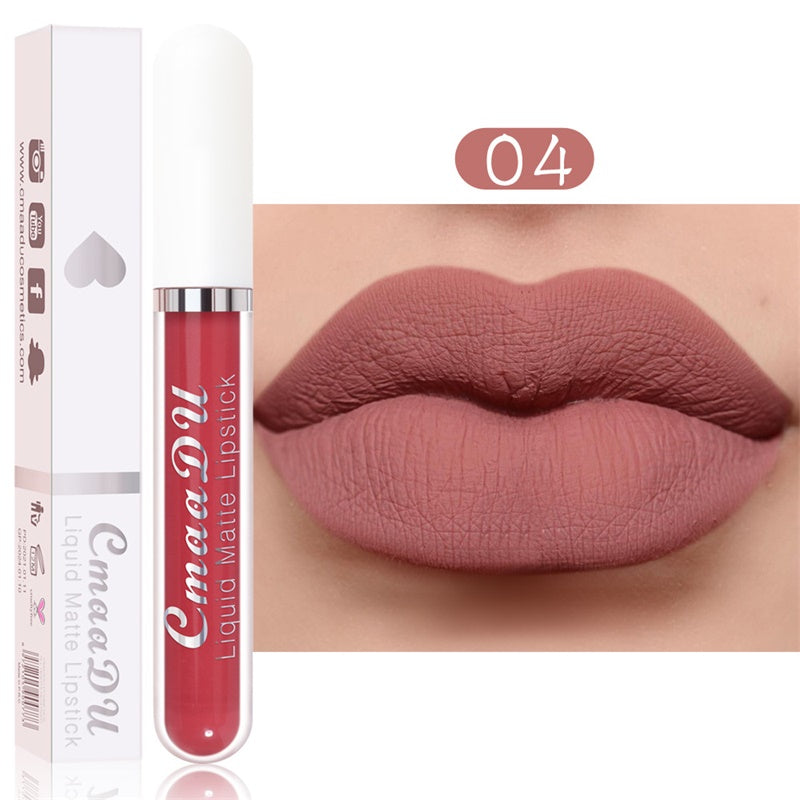 Rouge à Lèvres Mat Longue Tenue – Set de 18 Teintes Résistant à l'Eau