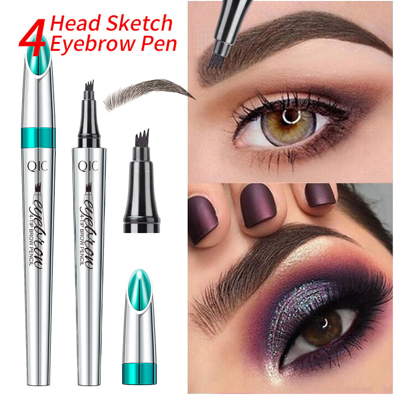 Crayon à sourcils waterproof effet microblading – Pointe fine longue tenue