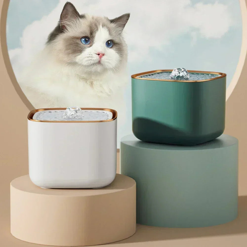 Fontaine à eau pour chat et chien 3L avec filtre et pompe silencieuse