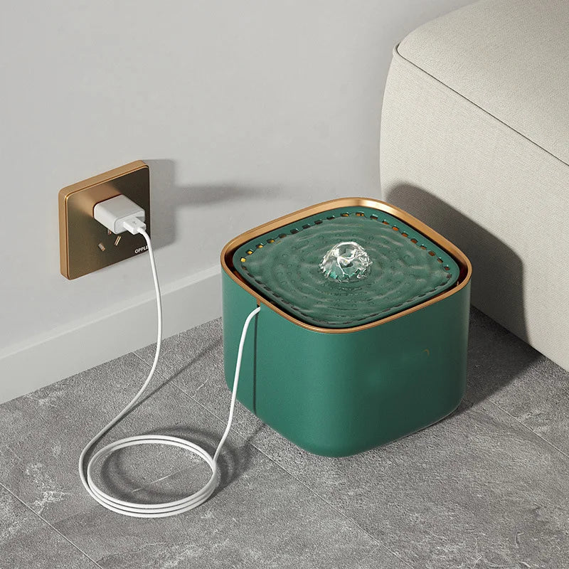Fontaine à eau pour chat et chien – 3 litres, filtre intégré, silencieuse