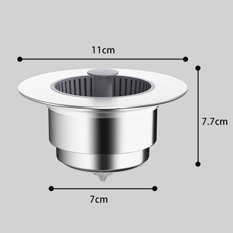 Filtre Évier Cuisine en Acier Inoxydable – Lot de 3 Anti-Bouchon