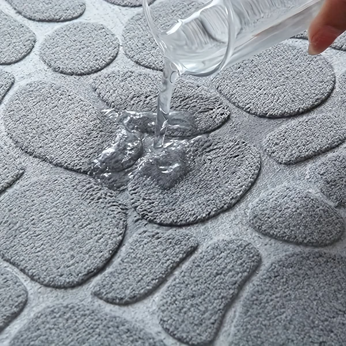 Grand tapis de bain lavable en machine – doux et antidérapant