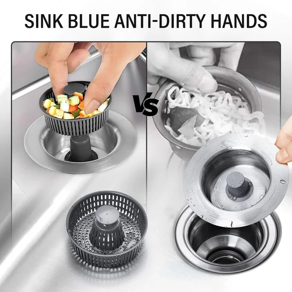 SinkStrain™ – Acier Inoxydable & ABS pour Anti-Obstruction & Protection contre les Odeurs [50 % de Réduction]