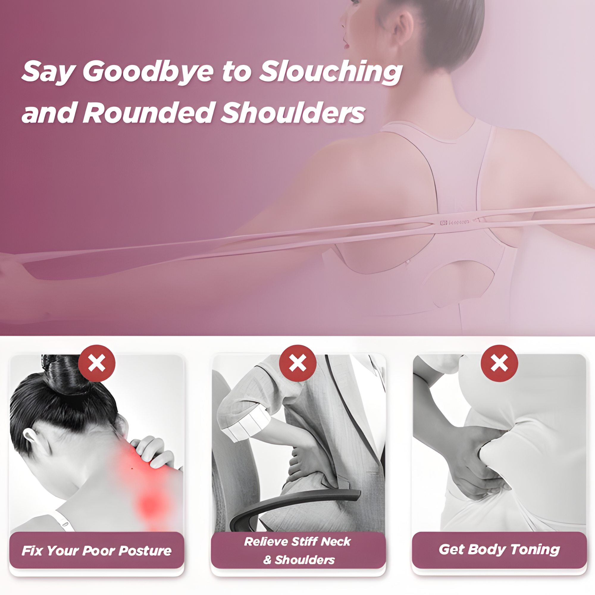 Bande d'Entraînement et Massage en Silicone à Double Boucle
