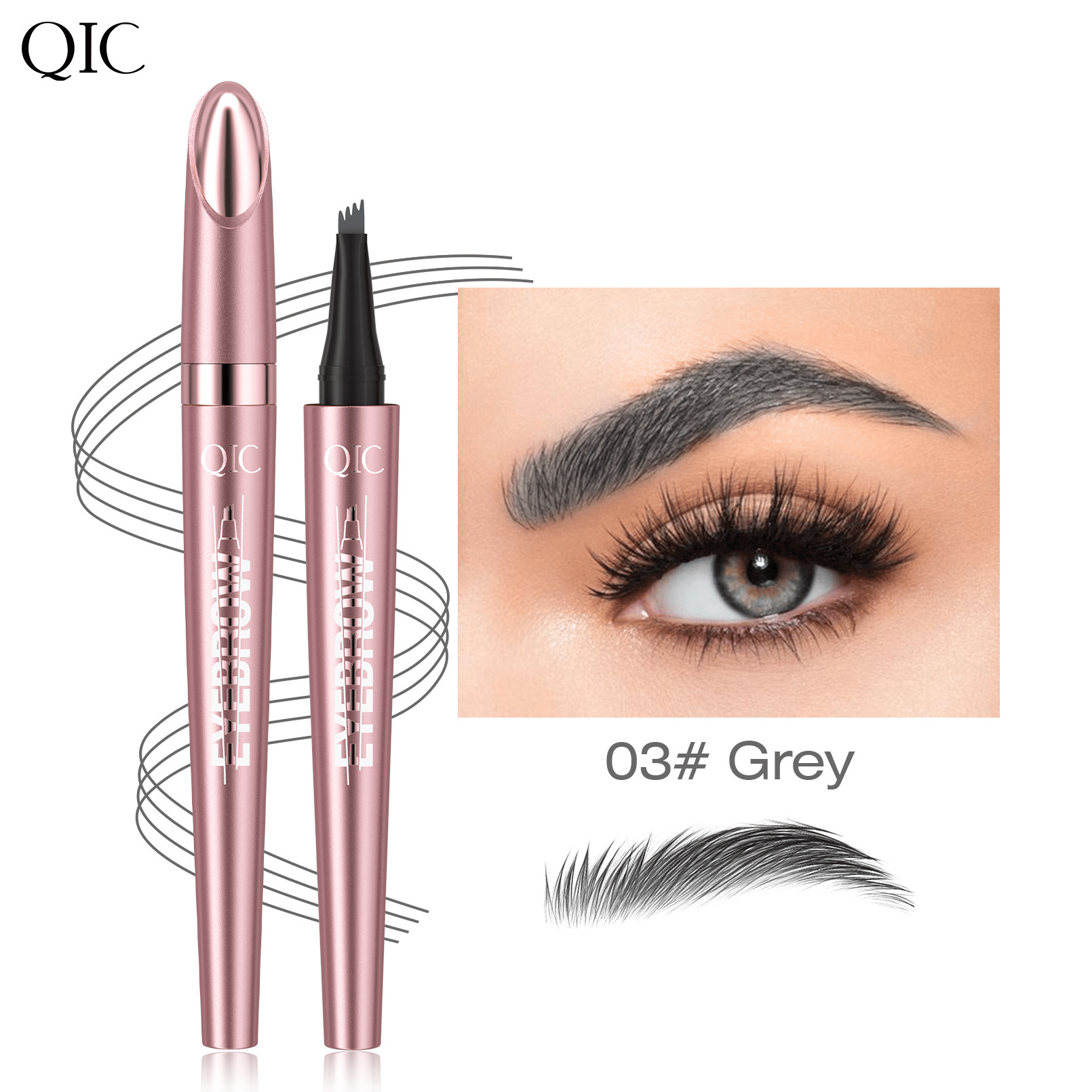 Crayon à Sourcils Micro-Fourche 4 Pointes – Waterproof 24h