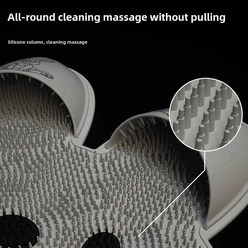 Tapis de Douche Massant pour Pieds avec Brosse Exfoliante Antidérapant