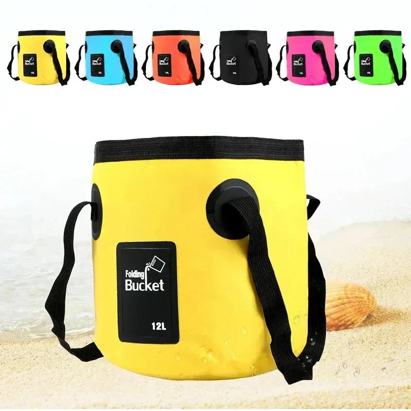 Seau pliable en PVC – Seau d'eau portable pour camping et maison