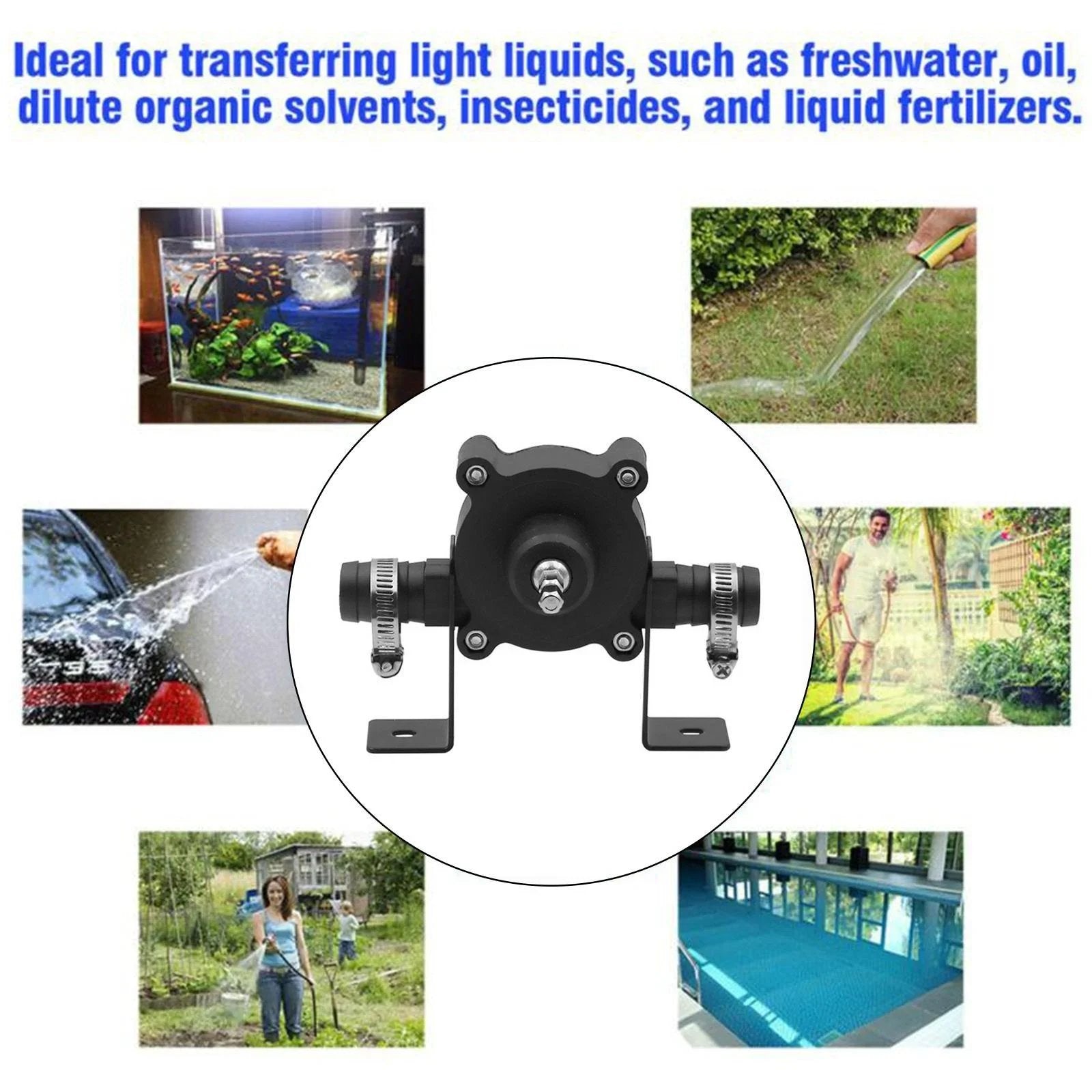 Pompe de Transfert Auto-Amorçante pour Perceuse – Compacte et Polyvalente