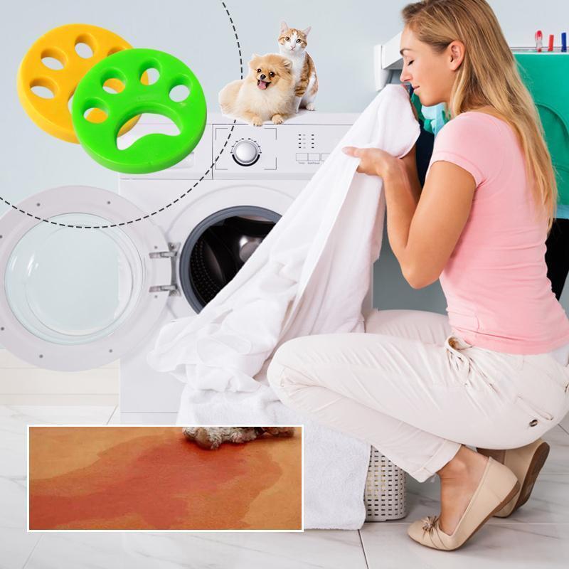 Attrape-poils en silicone pour machine à laver et sèche-linge – Lot de 4