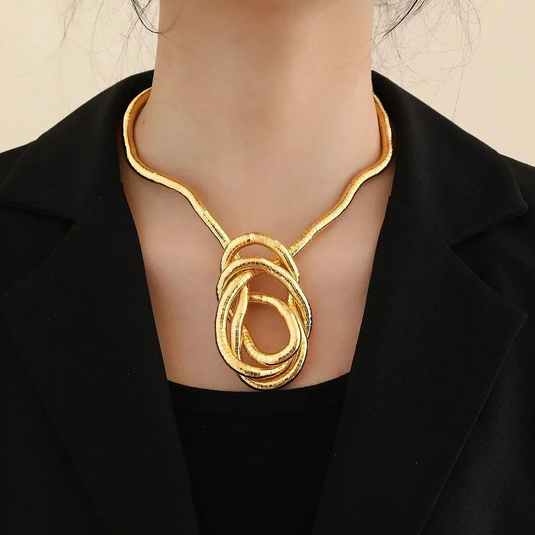 Chaîne Serpent Flexible et Choker Modulable – Bijou Tendance Femme