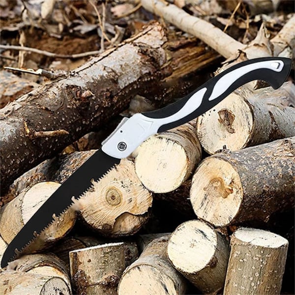 Scie pliante lame SK-5 pour jardinage, camping et projets DIY