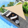 Voile d'Ombrage Triangulaire Anti-UV en Polyester pour Jardin et Terrasse
