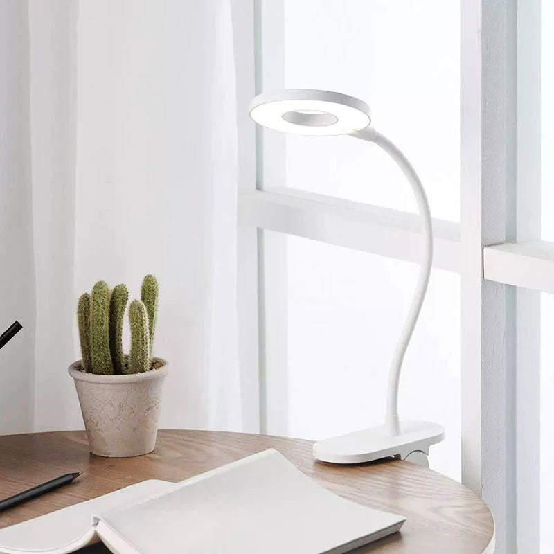 Lampe LED Annulaire à Pince pour Bureau – Lecture et Travail sans Fatigue