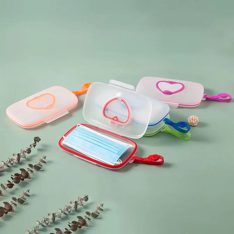 Distributeur de Lingettes Portable avec Couvercle Hermétique et Lanière