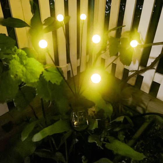 Lampe Solaire Jardin LED Effet Lucioles – Éclairage Extérieur Automatique