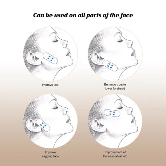 Bandes Lifting Visage Invisibles – Effet Raffermissant Instantané Forme V