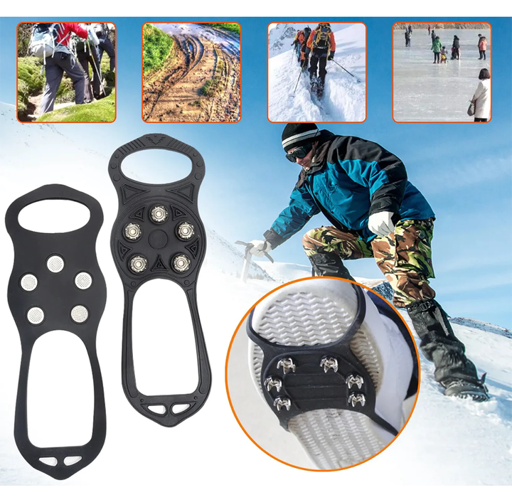 Crampons antidérapants pour chaussures – Traction sur glace et neige