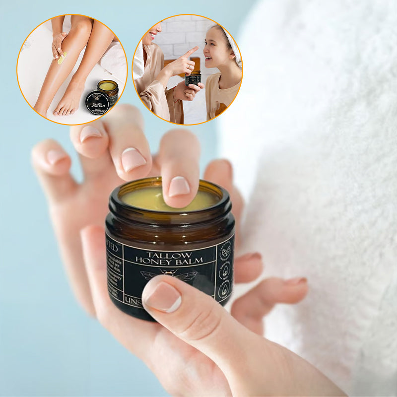 Crème Visage & Corps Naturelle au Suif de Bœuf, Cire d'Abeille & Miel