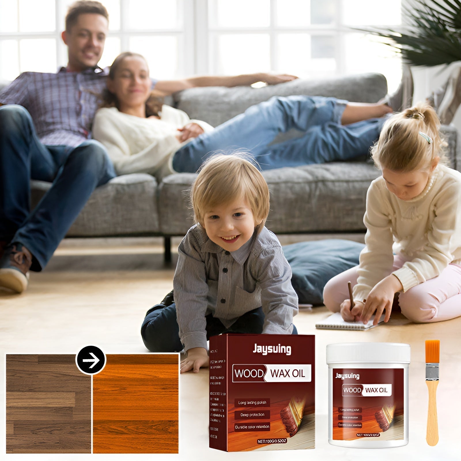 Huile de Protection Bois Naturelle – Scellant Cire Longue Durée Intérieur et