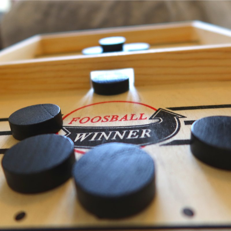 Jeu de palets rapide en bois pour 2 joueurs – jeu d'adresse familial